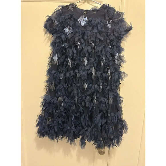 Bardot Junior Girls Mallory Tiered Dress In Navy Sz 14 Style # 591DBG3 NWOT $149 - Picture 10 of 10